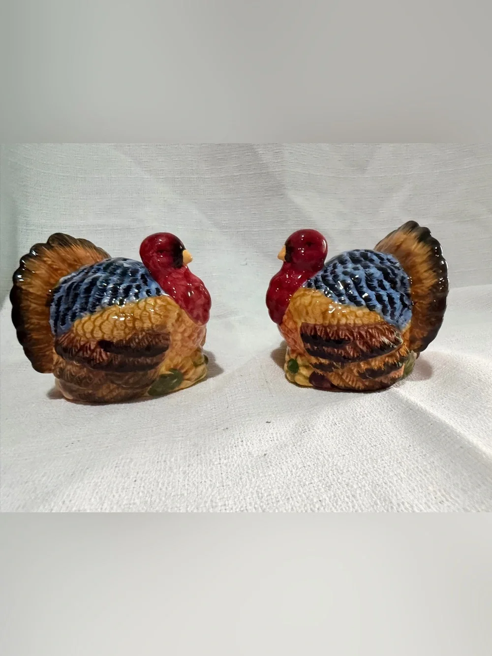 Salt & pepper Ceramic Turkey Set thanksgiving barncore grandmacore classic fall